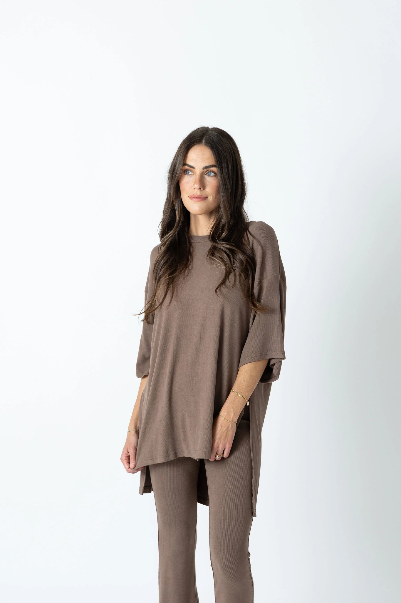 foxy kind all weekend long set - taupe