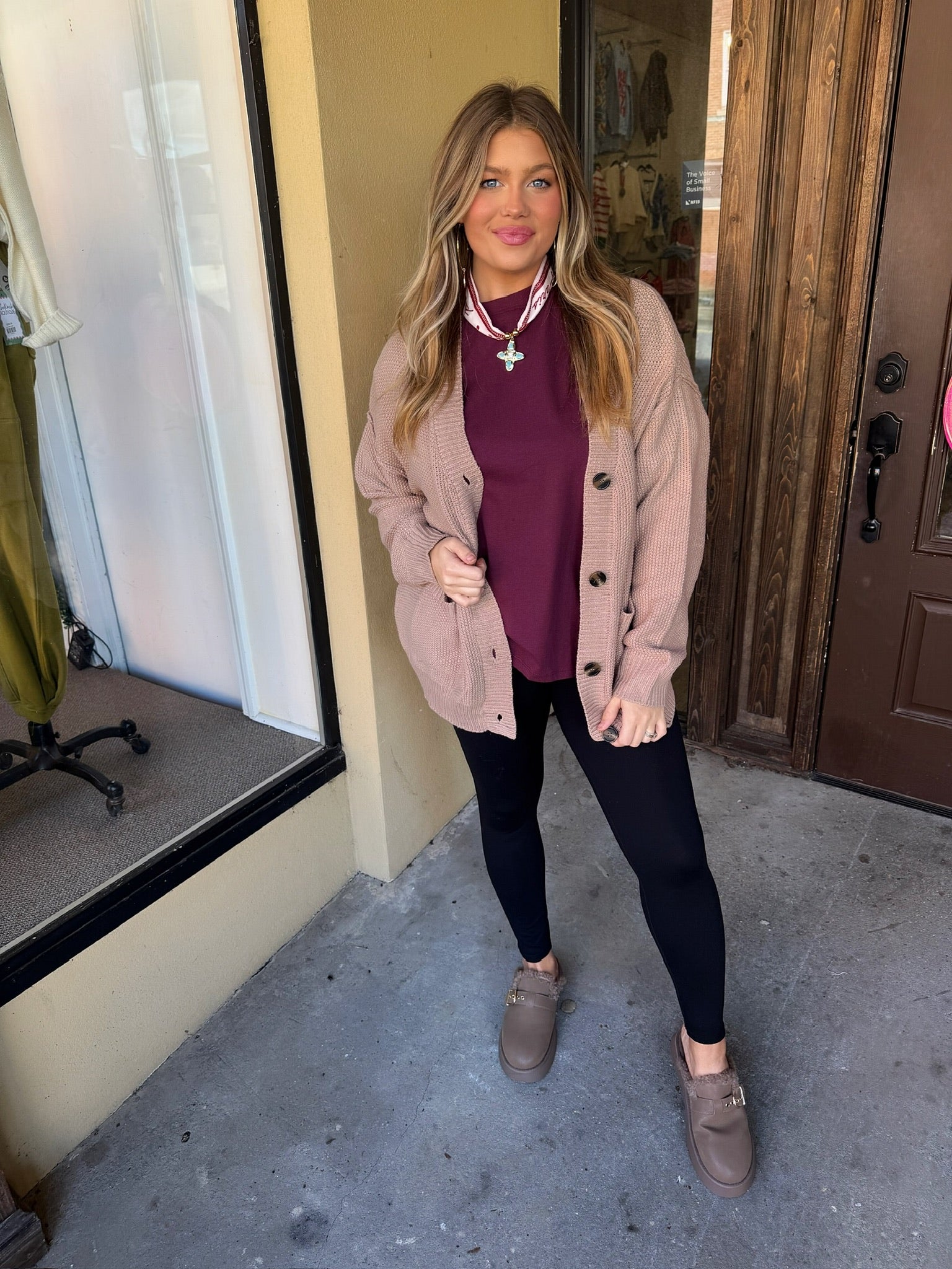 iris oversized tee in burgundy