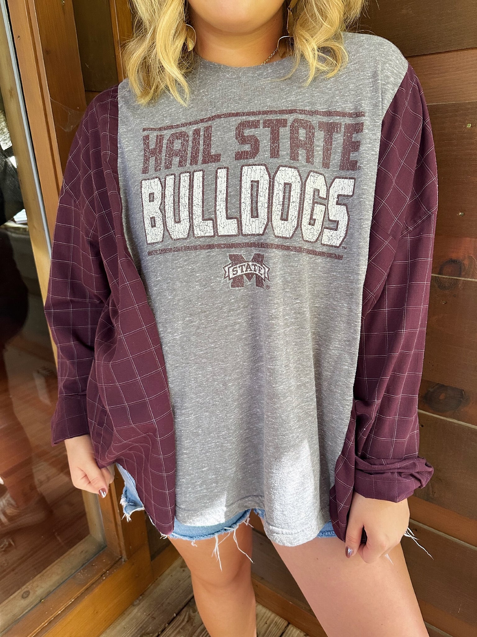 hail state bulldogs one of a kind top