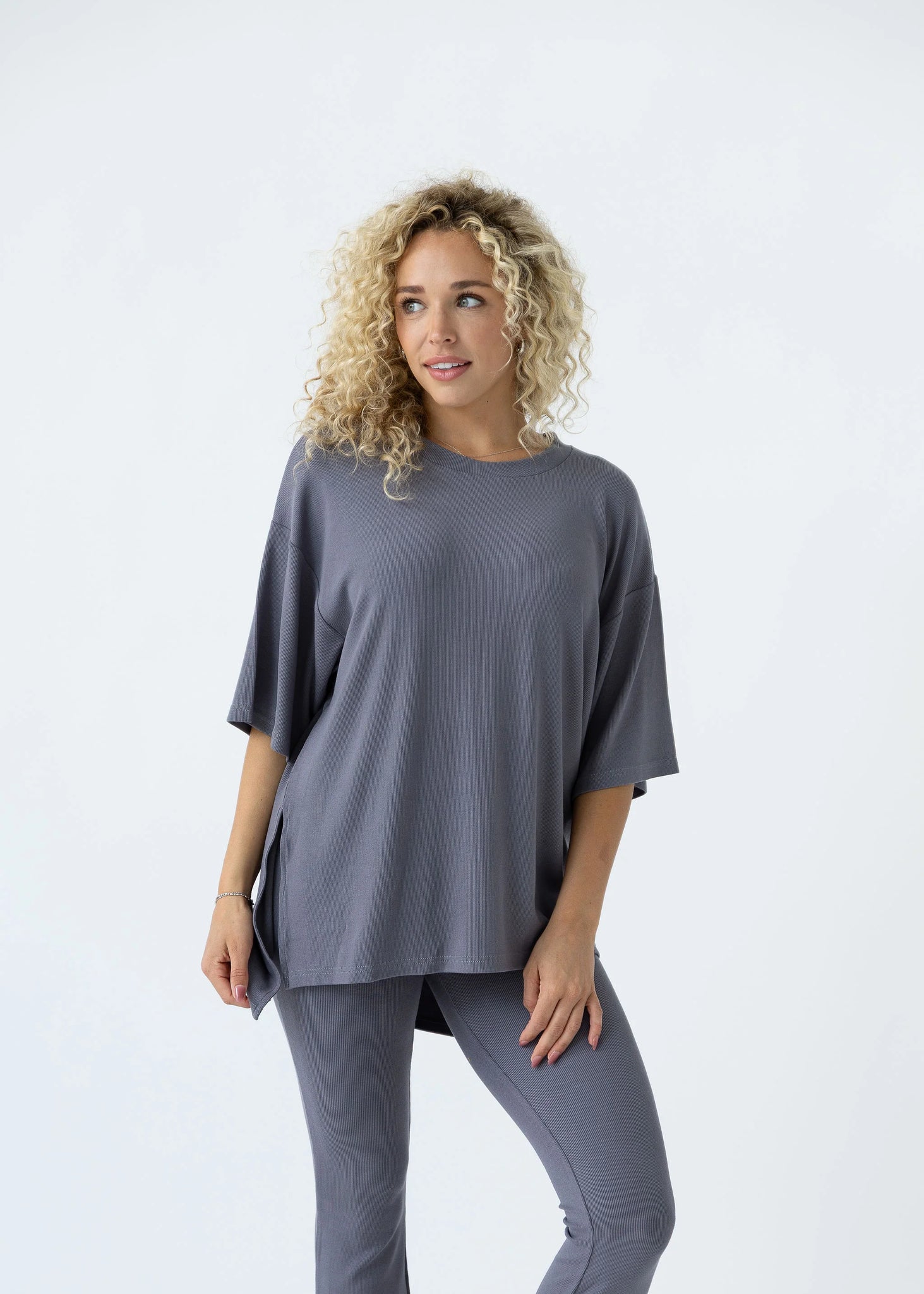 foxy kind all weekend long set - slate