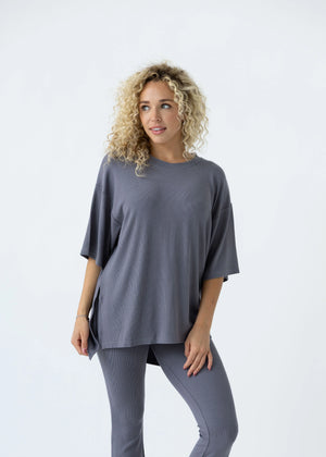 foxy kind all weekend long set - slate