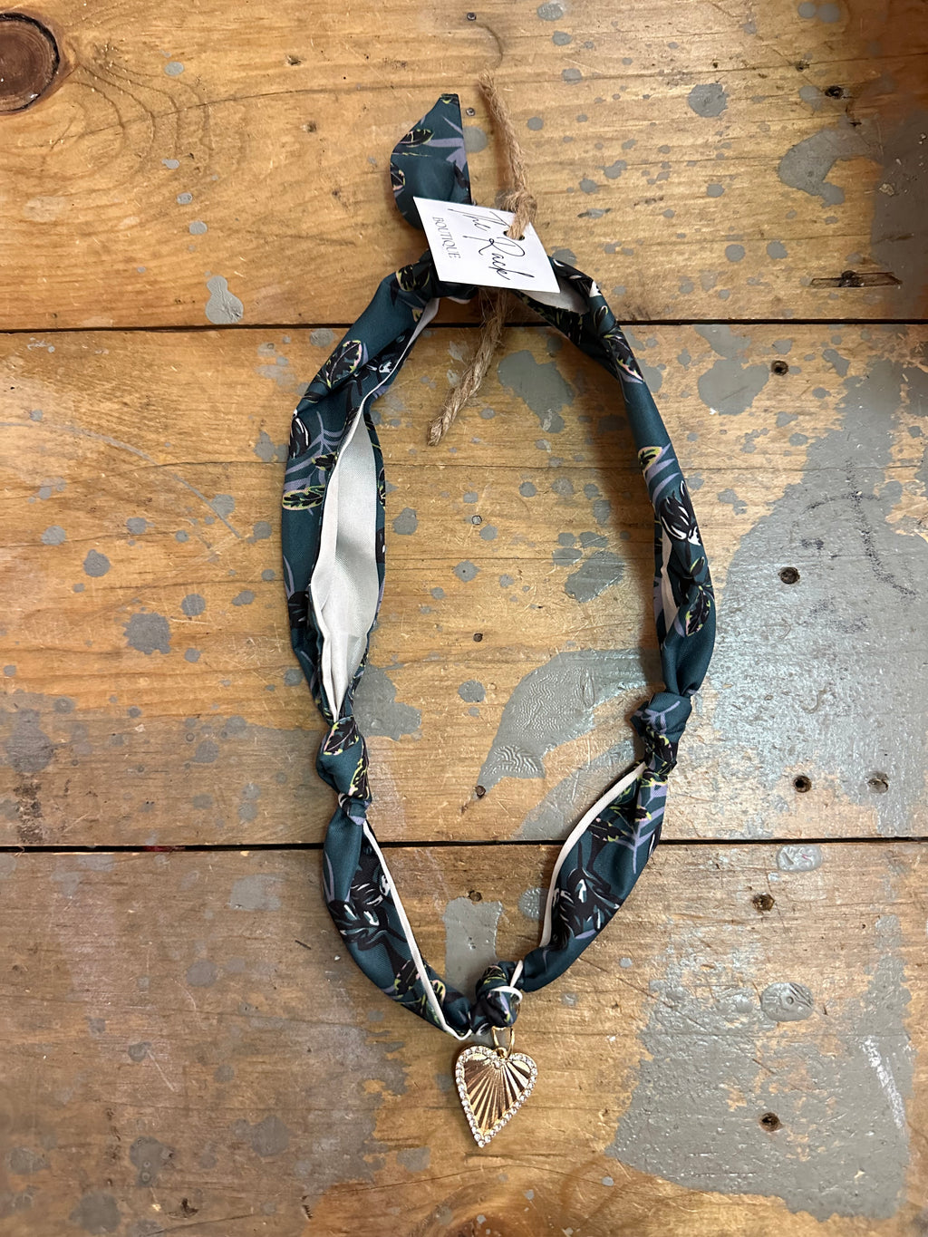 TR scarf necklace #124