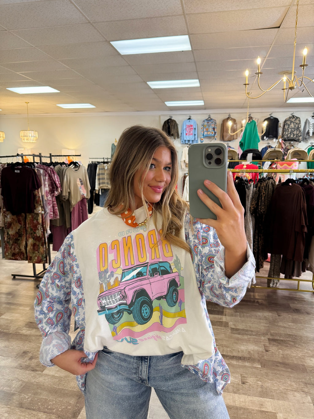 paisley bronco one of a kind top