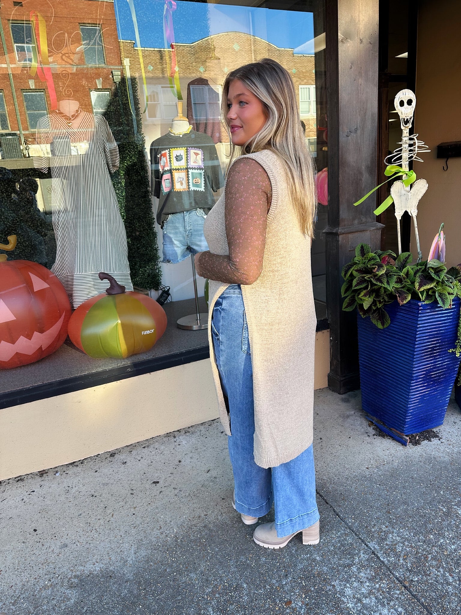 palmer longline sweater