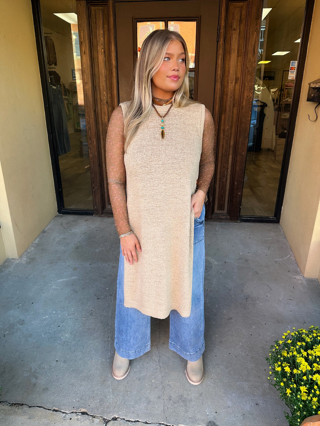 palmer longline sweater