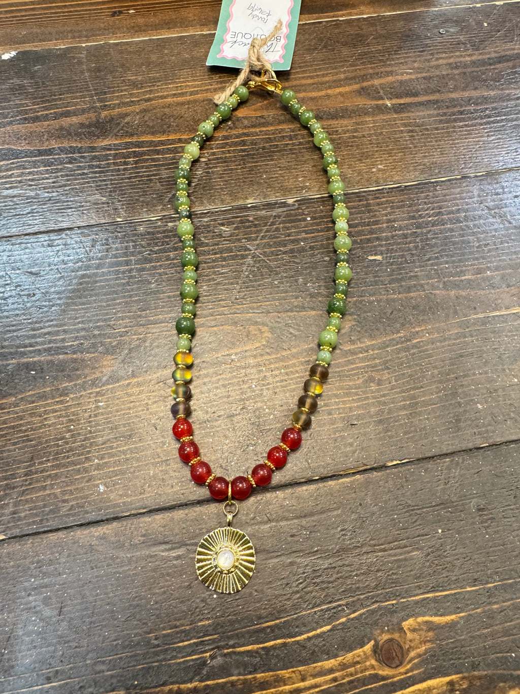 rowdy beaded necklace