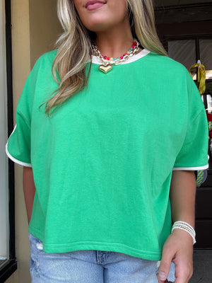 apple green tee